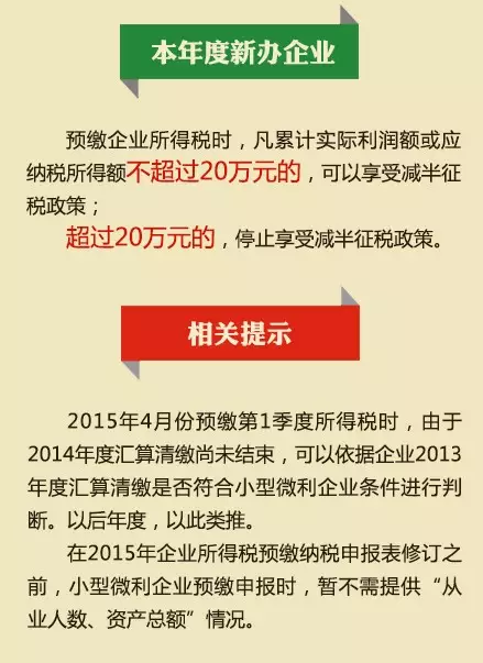 小型微利企业享受税收优惠须了解的7个问题